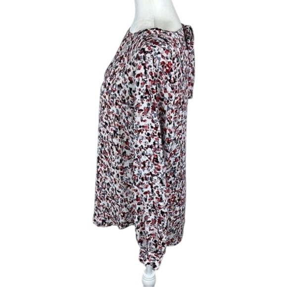 Loft Multicolored Long Sleeve Blouse Size XS - Picture 3 of 8